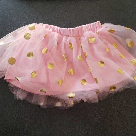 12M  Pink Party Tutu with matching headband - Picture 3 of 4